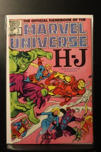 The Official Handbook of the Marvel Universe #5 Direct Edition (1983)
