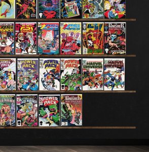 Huge Lot 150+ Comics with Power Pack, Psi Force, Fantastic Four & More!
