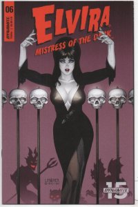 ELVIRA Mistress of the Dark #6 A, NM, Dynamite, 2018, Linsner, Femme Fatale