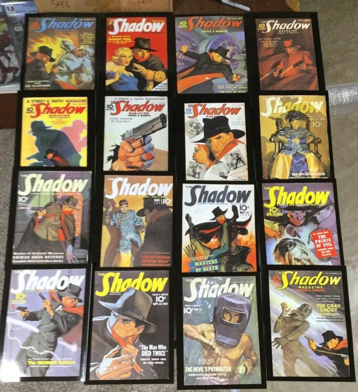 The Shadow Pulp Reprint Black Mask Online Lot Of 16 (23 Exist) Near Mint