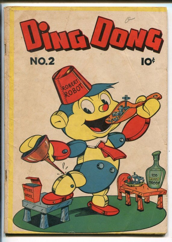 DING DONG #2 1946-ME-ROBOT COVER-vg+