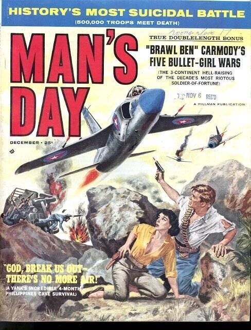 MAN'S DAY 1960 DEC-#1-TOM MIX/BASIL GOGOS ART VF
