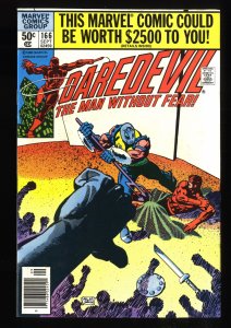 Daredevil #166 VF/NM 9.0 Newsstand Variant