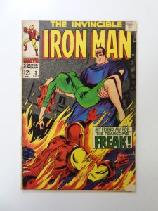 Iron Man #3 (1968) GD/VG condition 2 tear front cover