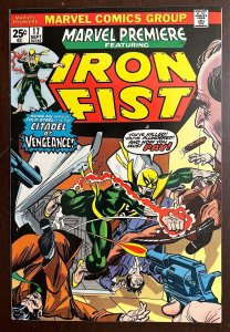 Marvel Premiere #17 VF/NM 9.0 Iron Fist MARVEL 1974