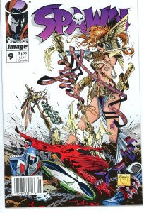 Spawn 9  VF  1st App Angela  McFarlane Gaiman  1993