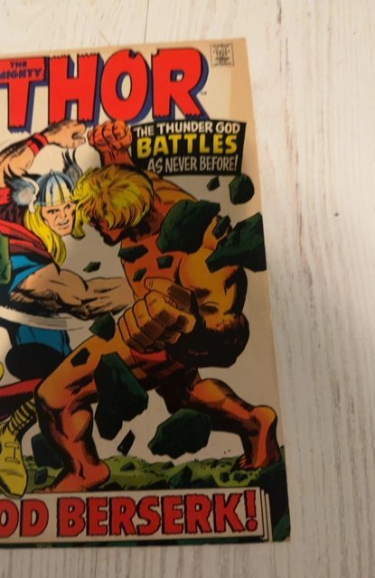 Thor #166 (1969)a god beserk-2nd Him- Warlock Romita cover