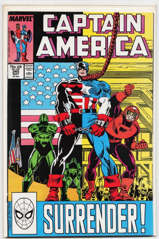 Captain America #345 (1988) Captain America