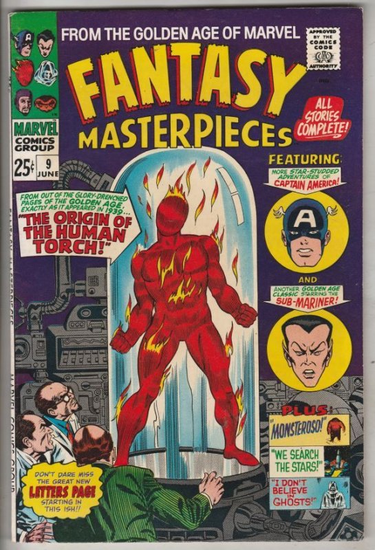 Fantasy Masterpieces #9 (Jun-67) NM- High-Grade Captain America, Bucky Barnes