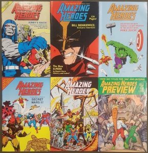 AMAZING HEROES LOT (1984-1987)