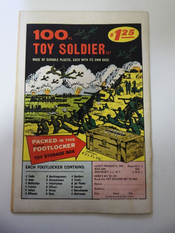 Our Army at War #207 (1969) VG Condition centerfold detached at one staple