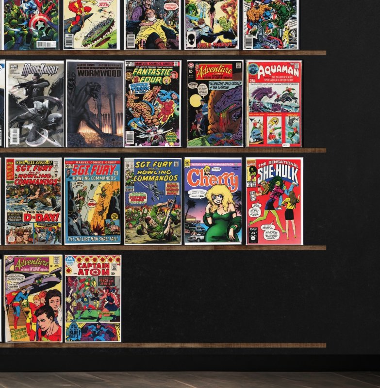 Huge Lot 130+ Comics with Captain America, Fantastic Four & More!