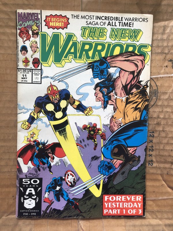 The New Warriors #11 Direct Edition (1991)