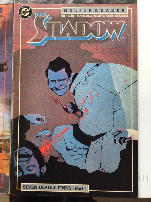 The Shadow #2, 5, 8 & 12(1988) lot of 4 comics from DC seven deadly finns shadow