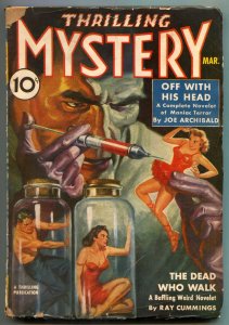 Thrilling Mystery Pulp March 1940- Hypodermic GGA cover