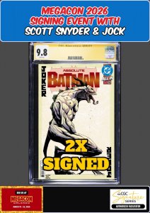 ABSOLUTE BATMAN #15 2ND PRINT CGC SS 9.8 SCOTT SNYDER/JOCK 2X SIGNED PRESALE
