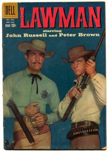 Four Color #1035 1960- LAWMAN- Western John Russell Peter Brown VG