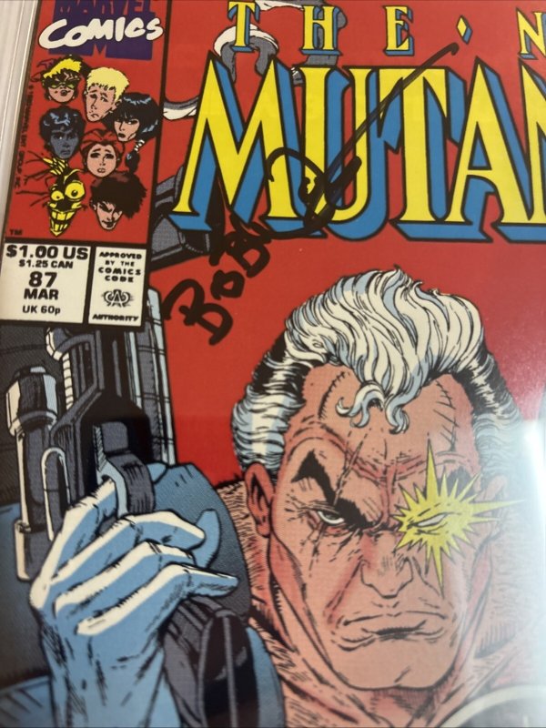 New Mutants (1990) # 87 (CGC 9.6 SS) Signed Bob Wiacek • 1st App Cable