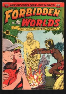 Forbidden Worlds #8 1952-ACG-Supernatural witch doctor cover by Ken Bald-Pre-...