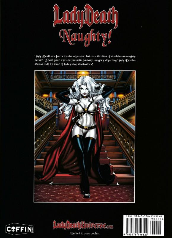Lady Death Gallery Naughty Hardcover Ltd Edition of 2000 Signed w/COA (2015) NM