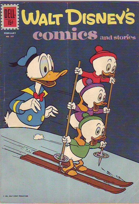 Comics and Stories, Walt Disney's #257 (Feb-62) VG+ Affordable-Grade Donald D...