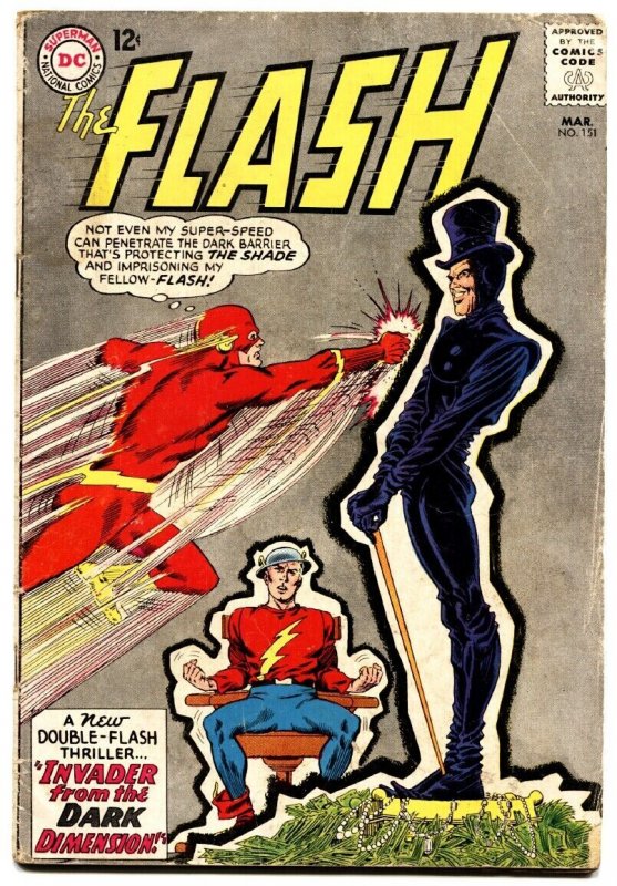 FLASH #151 1965-GOLDEN AGE FLASH COVER & TALE-DC! vg