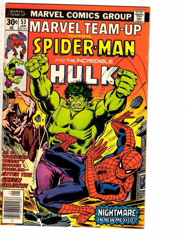 3 Marvel Team-Up Comic Books # 52 53 54 FN/VF Range Spider-Man Hulk Thor AH2