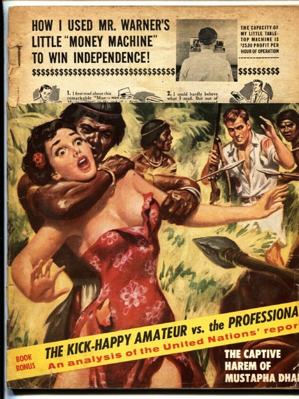 Man's Adventure Sept 1959-cheesecake-Jenny Lee-House Of Forbidden Women