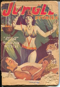 Jungle Stories-Spring 1953-Ki-gor-hero pulp-Fiction House-P