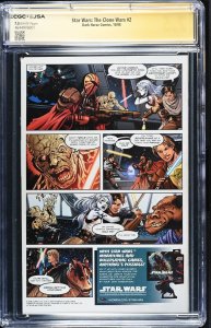 Star Wars: Clone Wars #2 10/08 signed Eckstein, Taylor & Lanter Graded CGC 7.5
