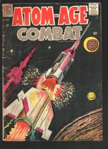 Atom-Age Combat #3 1959-FAGO-Rocket cover-Atomic bomb explosion panels-Dick A...