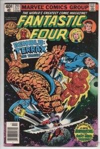 FANTASTIC FOUR #211, FN, Terrax, 1961 1979, Marvel, more FF in store