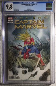 Marvel, Captain Marvel: The End #1, Peach Momoko, CGC 9.8, 1st K.Barton/I.Lebeau