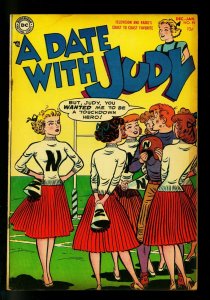 Date with Judy #44 1954- Cheerleader cover- DC  Humor- VG