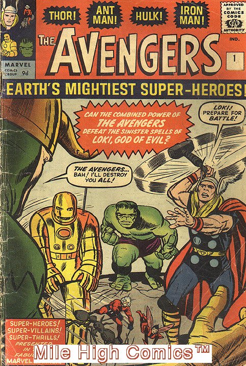 AVENGERS  (1963 Series)  (MARVEL) #1 BRITISH Good Comics Book