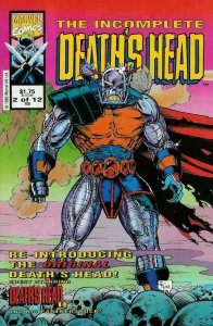 Incomplete Death's Head, The #2 VF/NM; Marvel UK | save on shipping - details in 