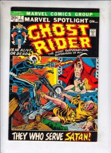 Marvel Spotlight 7 Ghost Rider 3rd! strict FN/VF 7.0 1972  They Who Serve Satan!