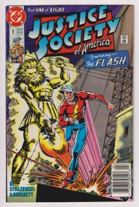 Justice Society Of America #1 Flash | Black Canary | Hawkman (DC, 1991) VG/FN