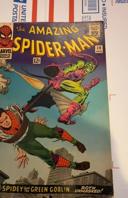 The Amazing Spider-Man #39 (1966) epic Spidey vs the Green goblin see