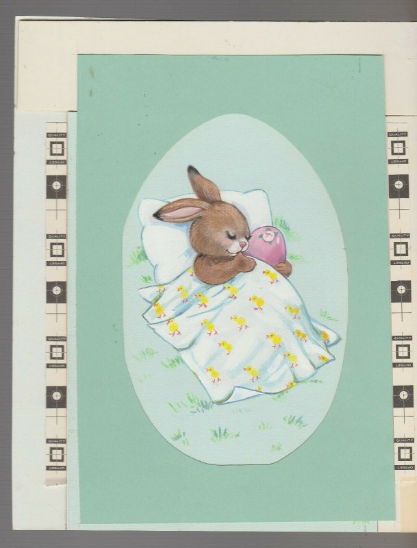 TODAY IS SPECIAL Cute Rabbit Sleeping with Egg Greeting