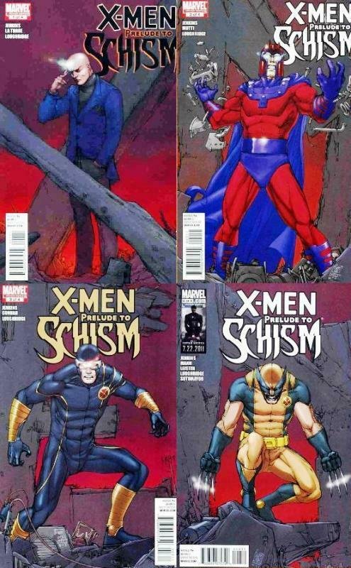 X MEN PRELUDE TO SCHISM (2011) 1-4  complete series! 