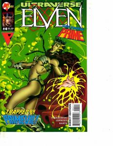 Lot Of 2 Malibu Comic Books Ultraverse Elven #4 and Ex-Mutants #7 ON13
