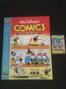 CARL BARKS LIBRARY OF WALT DISNEY'S COMICS AND STORIES IN COLOR #40 with Card