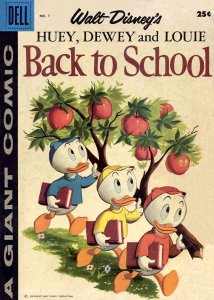 Huey, Dewey and Louie Back to School (Walt Disney's ) #1 GD ; Dell | low grade c