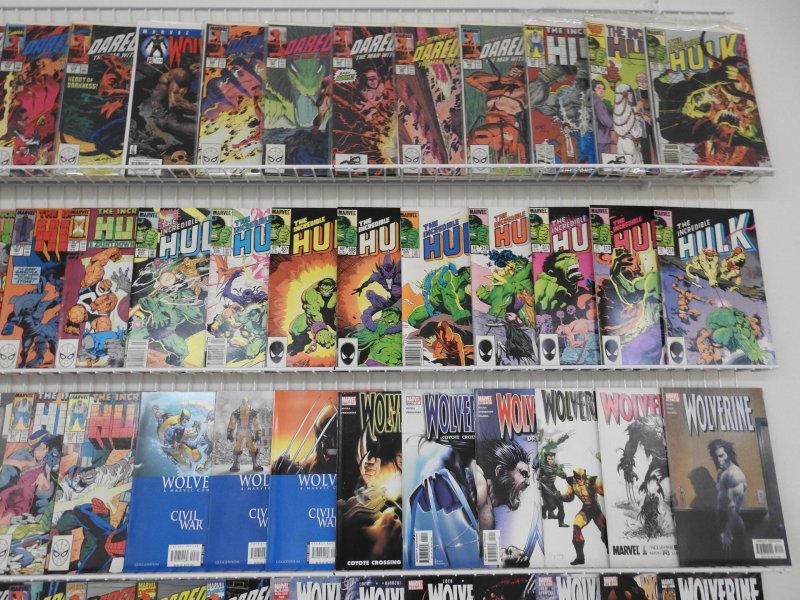 Huge Lot 190+ Comics W/ Spider-Man, Hulk, Wolverine, Daredevil+ Avg VF- Cond!!