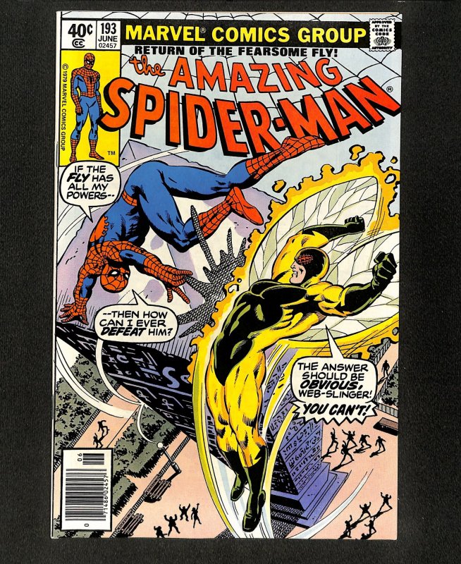 Amazing Spider-Man #193 Human Fly Appearance! Fearsome Fly!