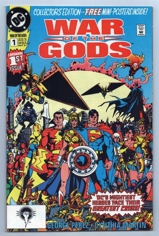 War Of The Gods #1 | Poster Intact (DC, 1991) FN/VF