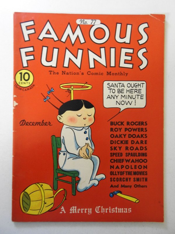 Famous Funnies #77 (1940) VG/FN Condition! piece loose top right corner