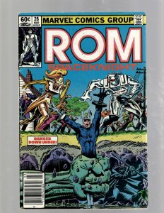 Lot of 14 ROM Marvel Comic Books #24 26 28 31 34 35 36 37 38 39 42 43 44 45 SB4