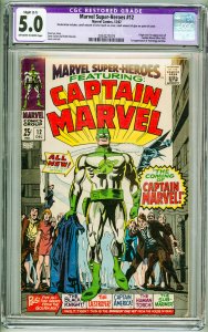 Marvel Super-Heroes #12 CGC Restored 5.0 see description